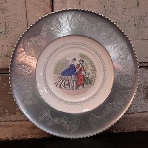 Farber ware porcelain  and aluminum plate.